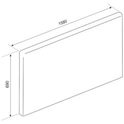 Tête De Lit 160 Cm En Simili Cuir - TL9064 -Lematelas Soldes Boutique 1025 6 mesures