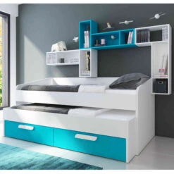 Lit Compact En Bois Blanc 90x190 - LT9015 -Lematelas Soldes Boutique 1140