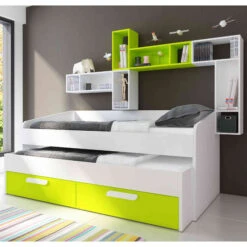 Lit Compact En Bois Blanc 90x190 - LT9015 -Lematelas Soldes Boutique 1141