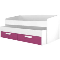 Lit Compact En Bois Blanc 90x190 - LT9015 -Lematelas Soldes Boutique 1142fondblanc