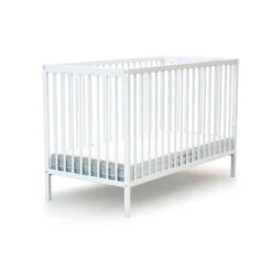 Lit Bébé à Barreaux En Bois Blanc