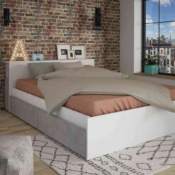 Lit Compact En Bois 140x190 Cm - LI9053