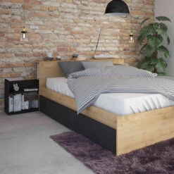 Lit Compact En Bois 140x190 Cm - LI9053 -Lematelas Soldes Boutique 1567 ambiance 3 1