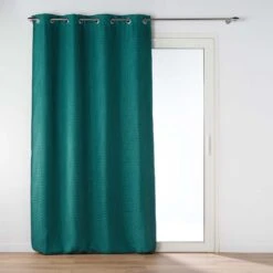 Rideau à Oeillets Occultant Jacquard 135x240 -Lematelas Soldes Boutique 1611935