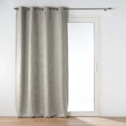 Rideau à Oeillets Occultant Jacquard 135x240 -Lematelas Soldes Boutique 1611936