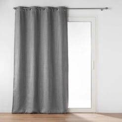 Rideau à Oeillets Occultant Jacquard 135x240 -Lematelas Soldes Boutique 1611937