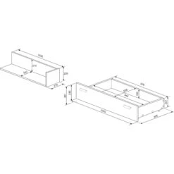 Lit Tiroir En Bois Imitation Chêne - LI9051 -Lematelas Soldes Boutique 1712 mesures
