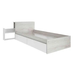 Lit Enfant Tiroir 90x200 En Bois Grisé - LI9074 -Lematelas Soldes Boutique 1773 fond blanc 1