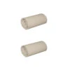 Lot De 2 Draps Housses Jersey Beige Bonnet 30 Cm 100% Coton Biologique