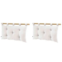 Lot De 2 Têtes De Lit à Suspendre Double Gaze 50x80 Cm