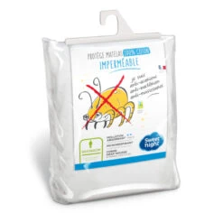 Protège Matelas Anti-acariens Imperméable Molleton 100% Coton -Lematelas Soldes Boutique 3377720089712 pm no mie aegis 80x190 200 cm visuel 1