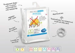 Protège Matelas Anti-acariens Imperméable Molleton 100% Coton -Lematelas Soldes Boutique 3377720089712 pm no mie aegis 80x190 200 cm visuel 5