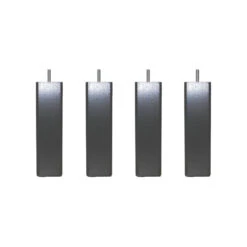 4 Pieds Carré Bois 15 Cm -Lematelas Soldes Boutique 4 pieds carr s anthracite