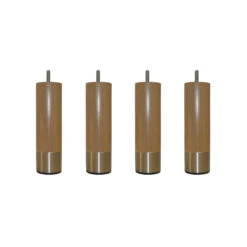 4 Pieds Cylindriques Hawaï Bois Brut 15 Cm 5 4 Pieds Cylindriques Hawaï Bois Brut 15 Cm -Lematelas Soldes Boutique 4 pieds hawai bague inox