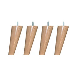 4 Pieds Scandinaves Bois 15 Cm