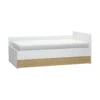 Lit Coffre Enfant En Bois Blanc Et Imitation Chêne 90x200 - LT17011