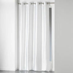 Rideau Shantung Shana Blanc 140x240 - Douceur D'intérieur