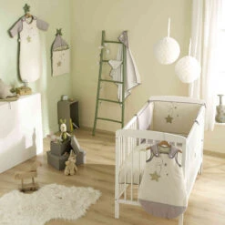 Gigoteuse Bébé été Jersey Bio écru -Lematelas Soldes Boutique ambiance pluie d toiles