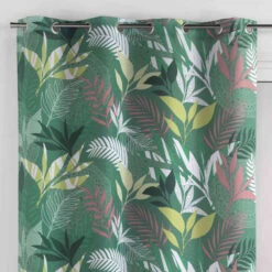 Rideau à œillets Assana 140x260 Cm -Lematelas Soldes Boutique assana kaki zoom