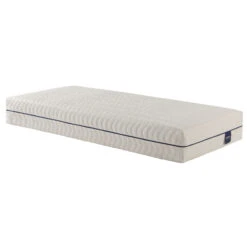 Ensemble Matelas Naturel Ressorts Et Latex Naturel, Sommier, Pieds, Couette Et Oreiller Aube 600 - SOMEO -Lematelas Soldes Boutique aube 600 3 4 droit fond blanc 225 7