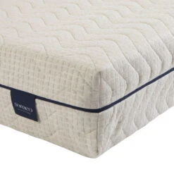 Ensemble Matelas Naturel Ressorts Et Latex Naturel, Sommier, Pieds, Tête De Lit, Couette Et Oreiller Aube 600 - SOMEO -Lematelas Soldes Boutique aube 600 zoom ganse zip fond blanc 19