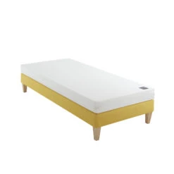 Ensemble Matelas Junior Mousse, Sommier Et Pieds Aurore 100 - SOMEO -Lematelas Soldes Boutique aurore 100 mat som 90x200 3 4 fond blanc