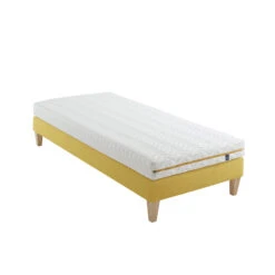 Ensemble Matelas Mousse, Sommier Et Pieds Aurore 200 - SOMEO -Lematelas Soldes Boutique aurore 200 mat som 90x200 3 4 fond blanc