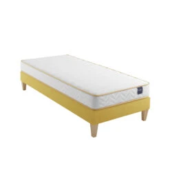 Ensemble Matelas Mousse, Sommier Et Pieds Aurore 300 - SOMEO -Lematelas Soldes Boutique aurore 300 mat som 90x200 3 4 fond blanc