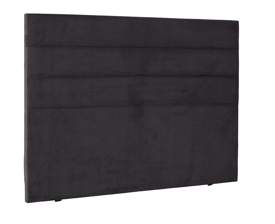 Tête De Lit Déco Thera Velours Anthracite - Bultex 2 Tête De Lit Déco Thera Velours Anthracite - Bultex – Image 2