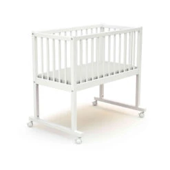 Berceau Bébé à Barreaux En Bois 40x80