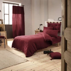 Housse De Couette Double Gaze De Coton Bordeaux -Lematelas Soldes Boutique bordeaux ambiance 1 1
