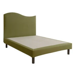 Cache-sommier Intégral 100% Coton Vert Mousse -Lematelas Soldes Boutique cache sommier mousse fond blanc 5