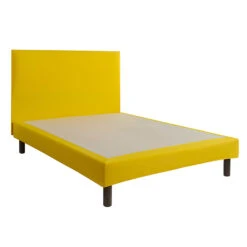 Cache-sommier Intégral 100% Coton Safran -Lematelas Soldes Boutique cache sommier safran fond blanc 4