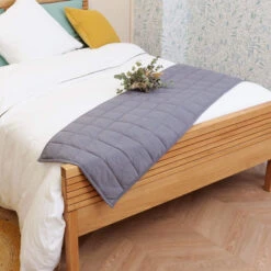 Chemin De Lit Matelassé Jersey -Lematelas Soldes Boutique chemin de lit matelass anthra zoom