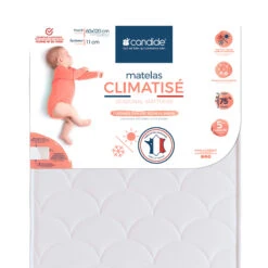 Candide Matelas Bébé Face été/hiver CLIMATISE -Lematelas Soldes Boutique climatise fond blanc 2