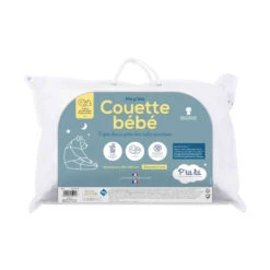 Pack Couette Légère Et Oreiller Moelleux Bébé Anti-acariens -Lematelas Soldes Boutique couetteb b encart 1