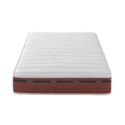 Ensemble Matelas 100% Latex, Sommier, Pieds, Couette Et Oreiller Crépuscule 500 - SOMEO -Lematelas Soldes Boutique crepuscule 500 face fond blanc 146 42