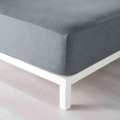 Drap Housse Polycoton Actually Anthracite Bonnet 30 Cm