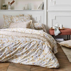 Drap Housse Percale Bel Amour Jaune Bonnet 40 Cm - Tradilinge -Lematelas Soldes Boutique dh bel amour jaune ambiance 1