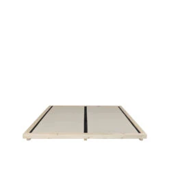 Lit Futon Style Japonais En Bois Massif Naturel + Tatami