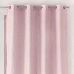 Rideau à œillets Domea 140x260 Cm -Lematelas Soldes Boutique domea rose or zoom