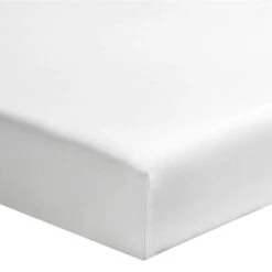 Drap Housse Bébé Cododo 100% Coton Biologique Bonnet 10 Cm 50x85 -Lematelas Soldes Boutique drap housse bio blanc fond blanc 2 1