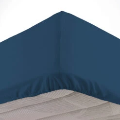 Drap Housse Biolina En Coton Biologique Bonnet 30 Cm -Lematelas Soldes Boutique drap housse biolina bleu zoom