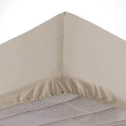 Drap Housse Biolina En Coton Biologique Bonnet 30 Cm -Lematelas Soldes Boutique drap housse biolina taupe zoom