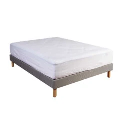 Drap Housse 100% Coton Blanc Bonnet 40 Cm