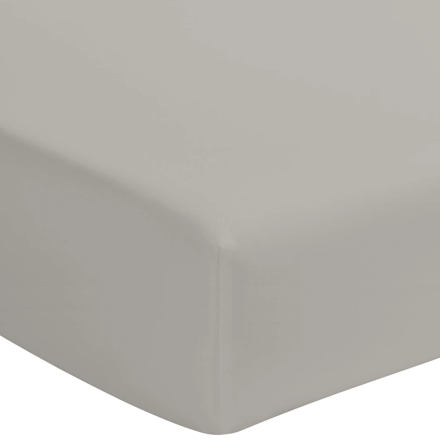 Drap Housse Gris Mastic 100% Coton Bonnet 40 Cm 1 Drap Housse Gris Mastic 100% Coton Bonnet 40 Cm