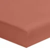Drap Housse Terracotta 100% Coton Bonnet 30 Cm