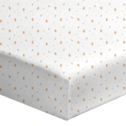 Lot De 2 Draps Housses Bébé Coton Jersey Blanc/Renard 60x120 Cm 5 Lot De 2 Draps Housses Bébé Coton Jersey Blanc/Renard 60x120 Cm -Lematelas Soldes Boutique drap housse fox zoom fond blanc