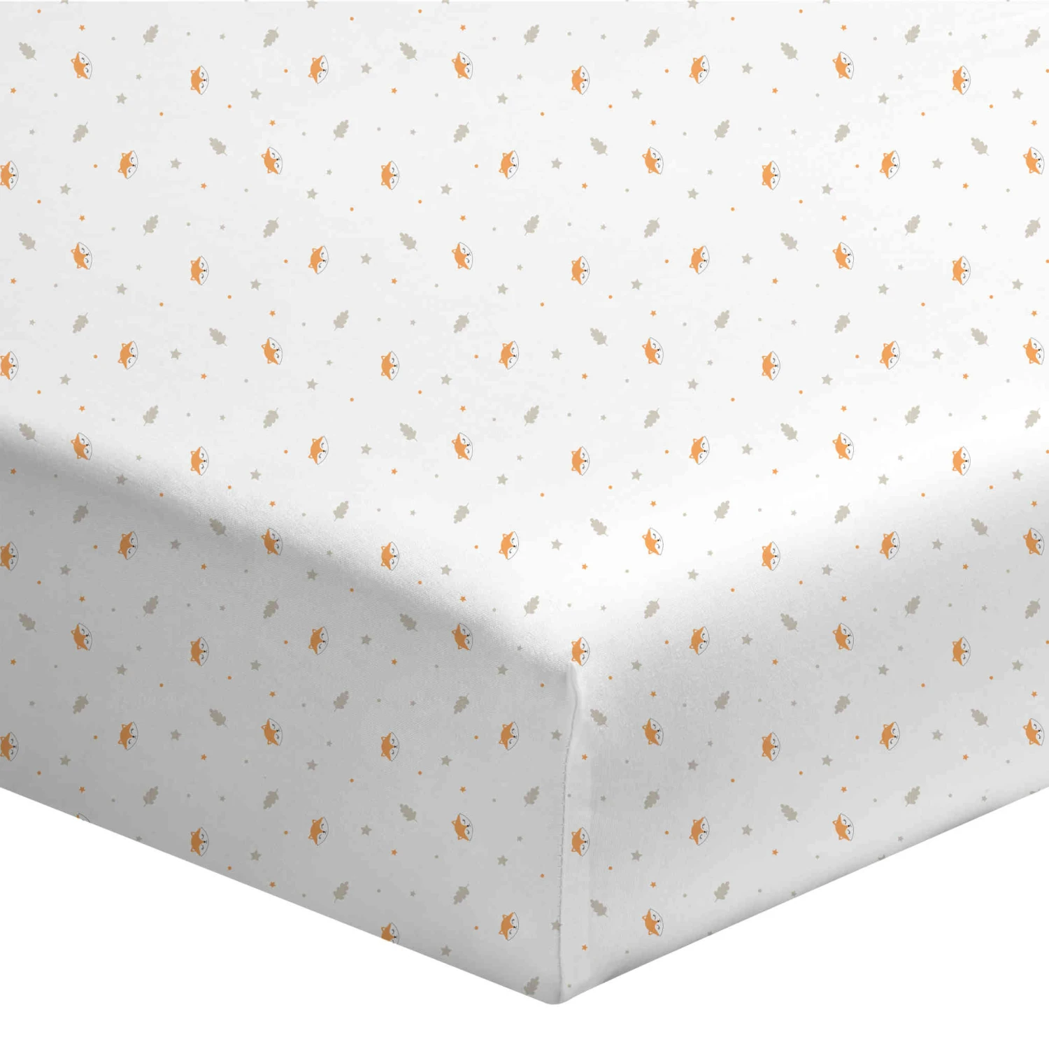Lot De 2 Draps Housses Bébé Coton Jersey Blanc/Renard 60x120 Cm 3 Lot De 2 Draps Housses Bébé Coton Jersey Blanc/Renard 60x120 Cm – Image 3