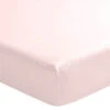 Drap Housse Rose Aube 100% Lin Bonnet 30 Cm